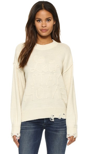 Let's Stay Home Sweater