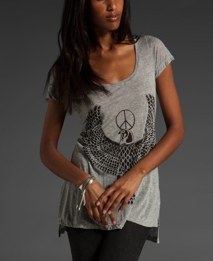 Peace Eagle Corey Football Tee