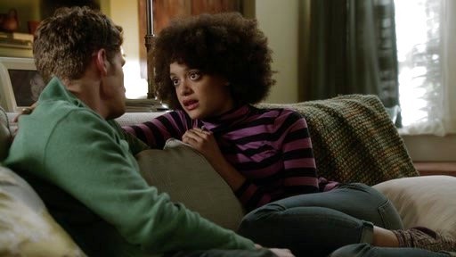 Remy Beaumont's Tissue Turtleneck Tee in Neon Stripe on Ravenswood