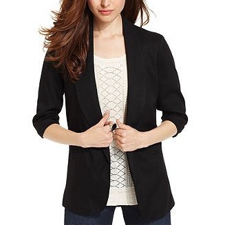 Ruched Sleeve Blazer in Yellow