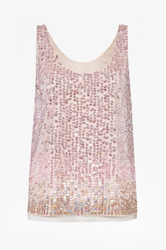 Sunbeamer Sequin Vest Top