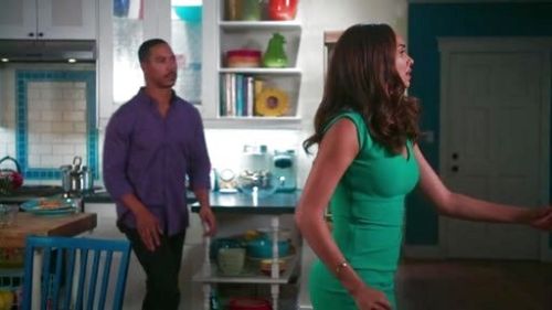 April Malloy's 'Bevin' Gathered Sheath Dress on Mistresses