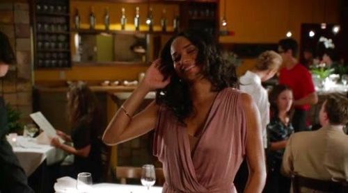 April Malloy's Mother-of-Pearl & Stainless Steel Bangle Watch on Mistresses