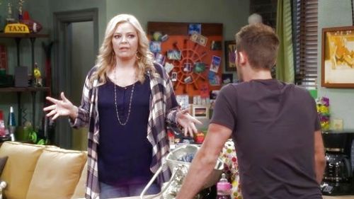 Bonnie Wheeler's Open Front Flannel Cardigan on Baby Daddy