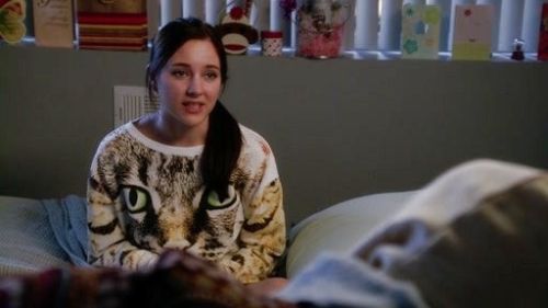 Brenna Carver's Bold Cat Sweatshirt on Chasing Life