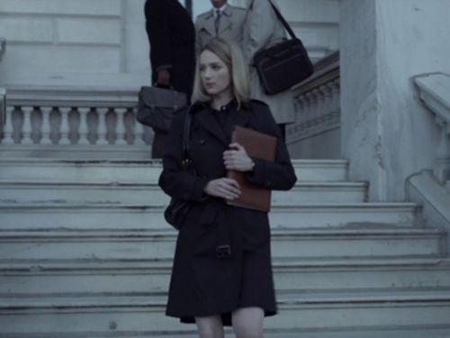 Christina Gallagher's Mid Length Cotton Gabardine Trench Coat on House of Cards