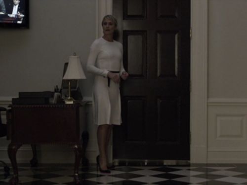 Claire Underwood's Pigalle Follies Point-Toe Red Sole Pump on House of Cards