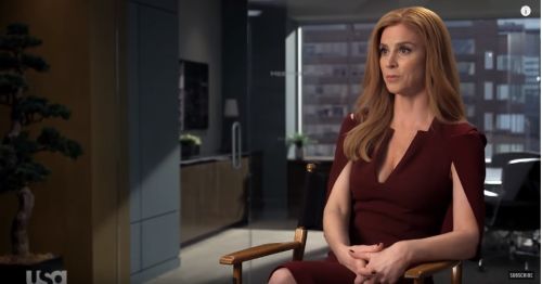 Donna Paulsen's Queensbury midi dress on Suits