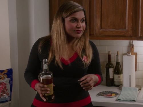 Dr. Mindy Lahiri's Embroidered merino wool sweater on The Mindy Project