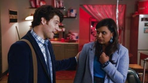 Dr. Mindy Lahiri's Hearts Aflutter Silk Shirt on The Mindy Project