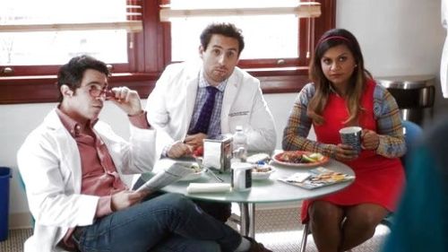Dr. Mindy Lahiri's Junjeen Textured Knit Sleeveless Top on The Mindy Project