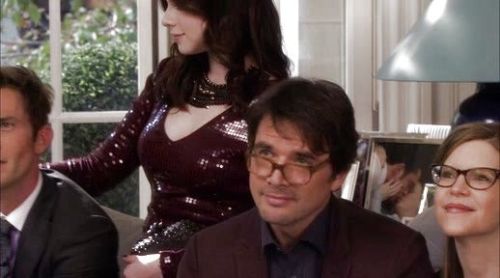 Georgina Sparks's V Neck Sequin Mini Dress on Gossip Girl