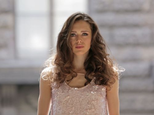 Grace Atwood's Pink Sequin Tank Top on Guilt
