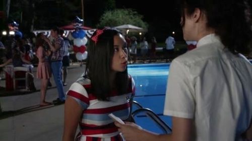 Jill "Mouse" Chen's Nautical in the World Dress on The Carrie Diaries