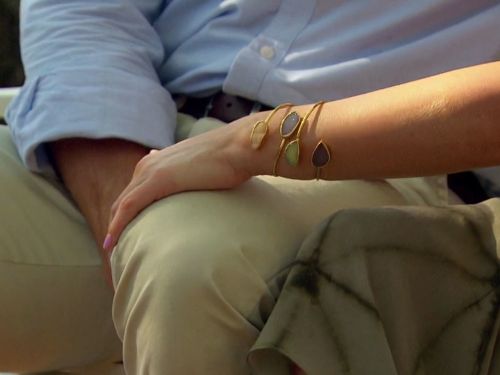 Jojo Fletcher's Stacked Druzy Bracelets on The Bachelorette