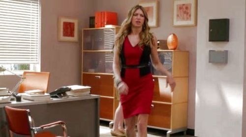 Joss Carver's 'Alana' V-Neck Colorblock Sheath Dress on Mistresses