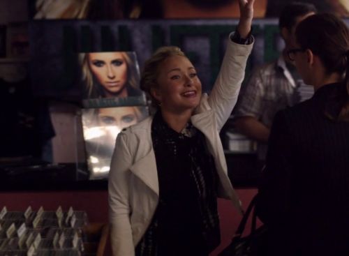 Juliette Barnes's Odina Leather Moto Jacket on Nashville
