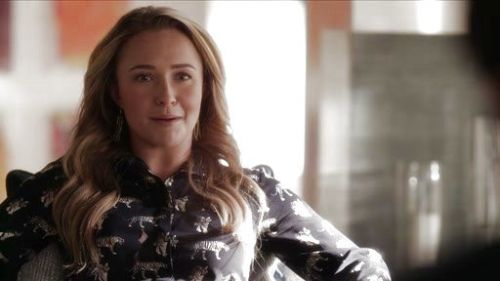 Juliette Barnes's Willa Tiger-Print Blouse on Nashville
