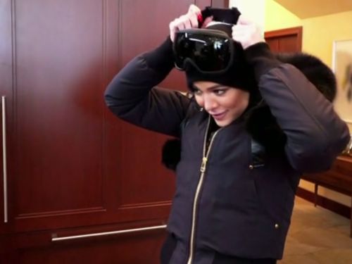 Khloe Kardashian's Black Fur Trim Jacket on Keeping Up With The Kardashians