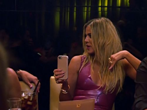 Khloe Kardashian's Pink Latex Dress on Keeping Up With The Kardashians