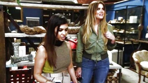 Khloe Kardashian's Scratch Fade Skinny in Blue on Keeping Up With The Kardashians