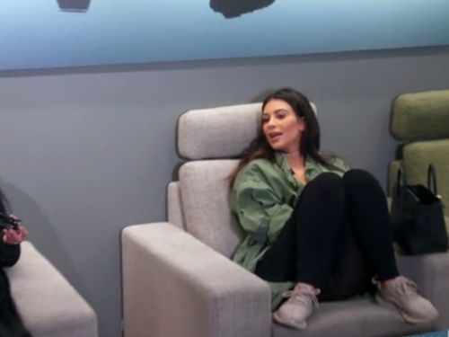 Kim Kardashian's Black Jumpsuit on Keeping Up With The Kardashians
