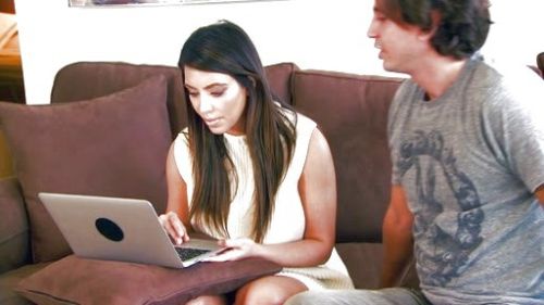 Kim Kardashian's Sleeveless sweater on Kourtney and Kim Take Miami