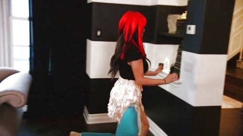 Kim Kardashian's Women's Shimmer Petal Skirt on Keeping Up With The Kardashians