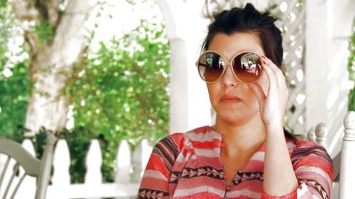 Kourtney Kardashian's RAGLAN PEASANT BLOUSE on Keeping Up With The Kardashians