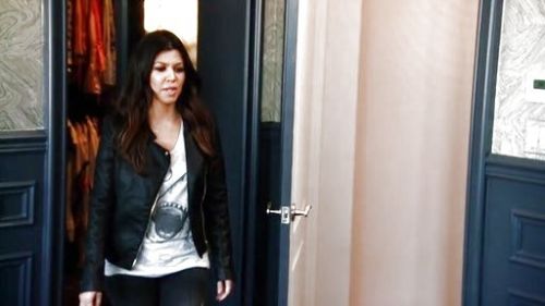 Kourtney Kardashian's Shark Tee on Keeping Up With The Kardashians