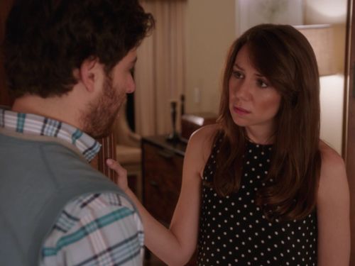 Lauren's Black Polka Dot Shift Dress on The Mindy Project
