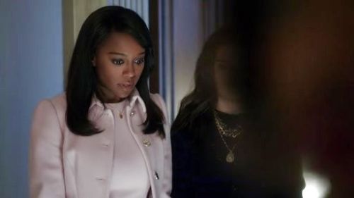 Michaela Pratt's Wool Peplum Coat on How to Get Away With Murder