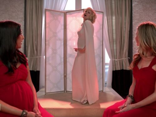 Ms. Newberg's cape evening dress on Royal Pains