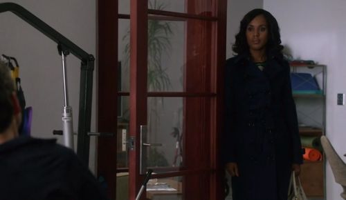 Olivia Pope's belted raincoat on Scandal