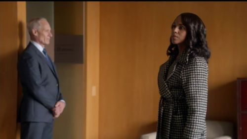 Olivia Pope's DDax camel hair-blend coat on Scandal