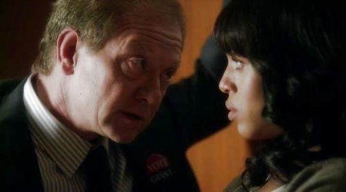 Olivia Pope's Light Heather Grey Cashmere V-neck Pullover on Scandal