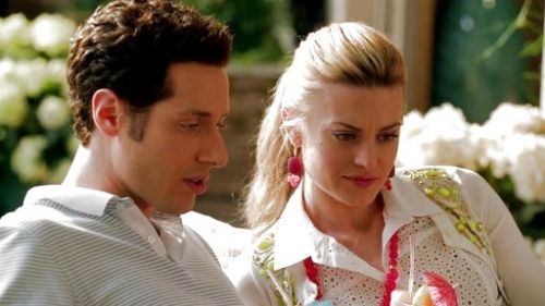 Paige Collins's Neon Flower Skirt on Royal Pains