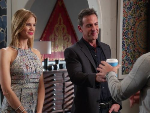 Peri Westmore's Printed Flare Dress on Devious Maids