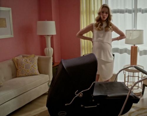 Petra Solano's Maternity Asymmetric Shift Dress with Embellished Neck on Jane the Virgin