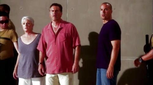 Sam Axe's Silk Shirt on Burn Notice