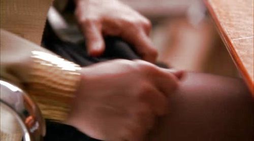 Savi Davis's Wide Hammered Cuff Bracelet on Mistresses