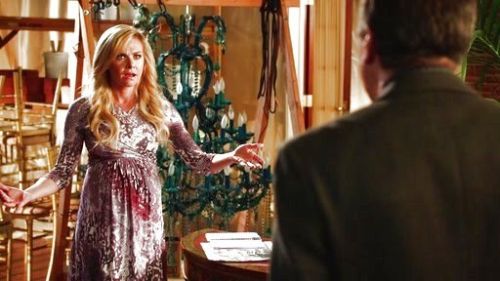 Shelby's Printed Wrap Dress on Hart of Dixie