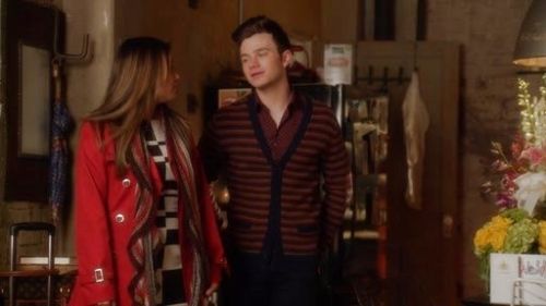Tina Cohen Chang's Graphic Stripe Shift Dress on Glee