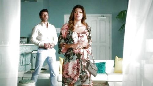 Xiomara Villanueva's Floral Chiffon Dress on Jane the Virgin