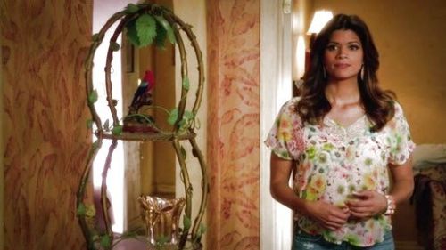 Xiomara Villanueva's Lace Trim V-Neck Tee on Jane the Virgin