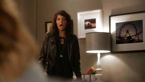 Zara Sandhu's Vegan Leather Hooded Moto Jacket on Weird Loners