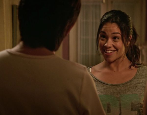 Jane Villanueva's Très Bien Linen-Jersey T-Shirt on Jane the Virgin