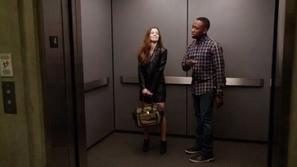 Abby Day's Asymmetric Zip Quilted Leather Jacket on New Girl