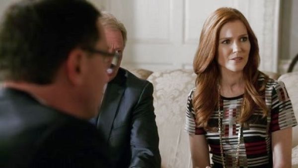 Abby Whelan's 'Hesandra' Virgin Wool Blend Dress on Scandal