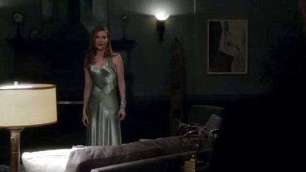 Abby Whelan's Spring 2012 Silk Charmeuse Gown in Sage Green on Scandal
